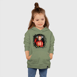 Толстовка детская хлопковая Saitama hole, цвет: авокадо — фото 2