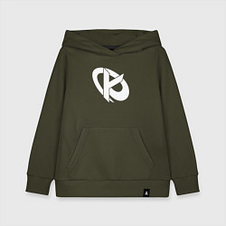 Толстовка детская хлопковая Karmine Corp, цвет: хаки