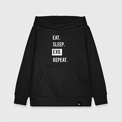 Детская толстовка-худи Eat Sleep EXO Repeat