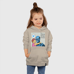 Толстовка детская хлопковая Гуманизм, цвет: миндальный — фото 2