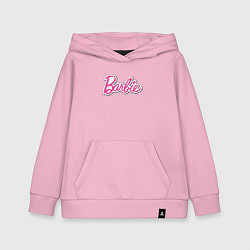 Толстовка детская хлопковая Barbie title, цвет: светло-розовый