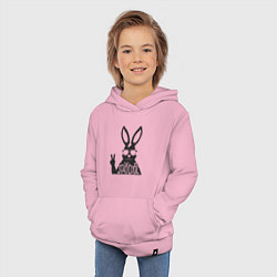 Толстовка детская хлопковая Stay cool rabbit, цвет: светло-розовый — фото 2