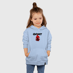 Толстовка детская хлопковая GOAT - Mike Tyson, цвет: мягкое небо — фото 2