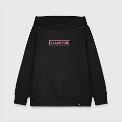 Толстовка детская хлопковая Black pink - logotype - South Korea, цвет: черный