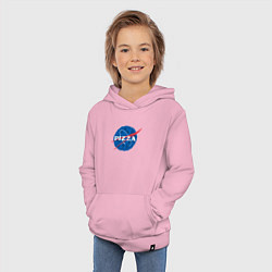 Толстовка детская хлопковая Pizza x NASA, цвет: светло-розовый — фото 2