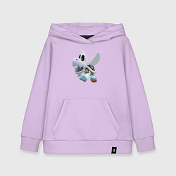 Толстовка детская хлопковая Купа-скелет, цвет: лаванда