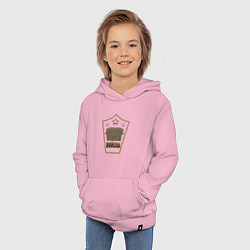 Толстовка детская хлопковая Генерал диванных войск, цвет: светло-розовый — фото 2