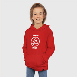 Толстовка детская хлопковая Linkin Park logo, цвет: красный — фото 2
