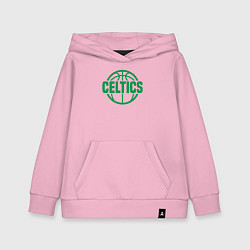 Толстовка детская хлопковая Celtics ball, цвет: светло-розовый