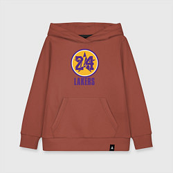 Толстовка детская хлопковая 24 Lakers, цвет: кирпичный