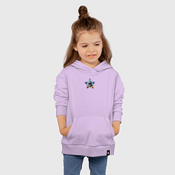 Толстовка детская хлопковая Дед в очках VR супер стар, цвет: лаванда — фото 2