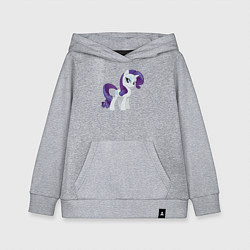 Толстовка детская хлопковая Рарити из My Little Pony в кино, цвет: меланж