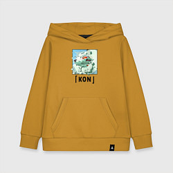 Толстовка детская хлопковая Кон - призыв лиса, цвет: горчичный