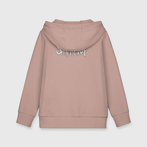 Детская толстовка-худи Slipknot логотип слипкнот / Пыльно-розовый – фото 2