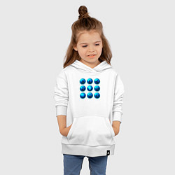 Толстовка детская хлопковая Крипта логотипы, цвет: белый — фото 2