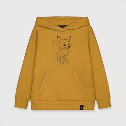 Детская толстовка-худи Добрый лисенок