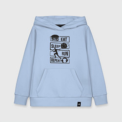 Детская толстовка-худи Есть спать бегать