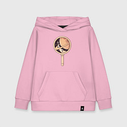 Толстовка детская хлопковая Космическая мечта, цвет: светло-розовый