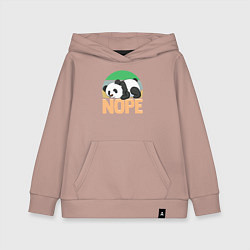 Толстовка детская хлопковая Panda nope, цвет: пыльно-розовый
