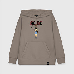 Толстовка детская хлопковая Angus Young, цвет: утренний латте