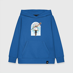 Толстовка детская хлопковая Фрирен с посохом, цвет: синий