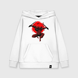 Толстовка детская хлопковая Ninja, цвет: белый