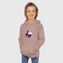 Толстовка детская хлопковая Texas, цвет: пыльно-розовый — фото 2