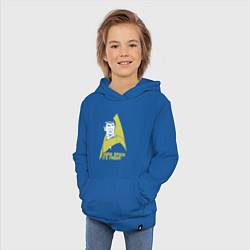 Толстовка детская хлопковая Спасибо Спок сегодня пятница, цвет: синий — фото 2