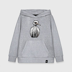 Детская толстовка-худи Страус рисованый