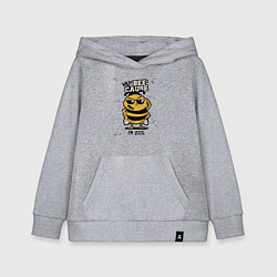 Толстовка детская хлопковая Why bee cause im cool, цвет: меланж