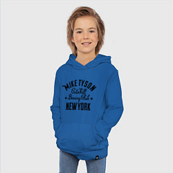 Толстовка детская хлопковая Mike Tyson: New York, цвет: синий — фото 2
