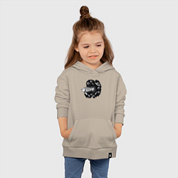 Толстовка детская хлопковая Рыбка и космос, цвет: миндальный — фото 2