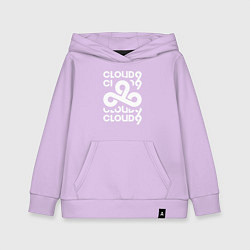 Толстовка детская хлопковая Cloud9 - in logo, цвет: лаванда