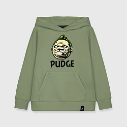 Толстовка детская хлопковая Pudge Face, цвет: авокадо