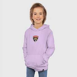 Толстовка детская хлопковая Florida Panthers NHL, цвет: лаванда — фото 2