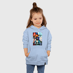 Толстовка детская хлопковая Re:Zero Субару Нацуки, цвет: мягкое небо — фото 2