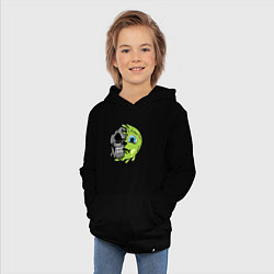 Толстовка детская хлопковая Green smile, цвет: черный — фото 2
