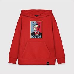 Толстовка детская хлопковая Doctor, цвет: красный