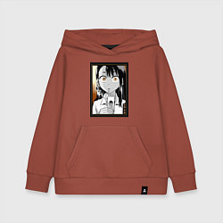 Толстовка детская хлопковая Не издевайся Нагаторо Хаясэ, цвет: кирпичный