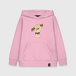 Толстовка детская хлопковая День победы - 9 мая: Георгиевская ленточка, цвет: светло-розовый