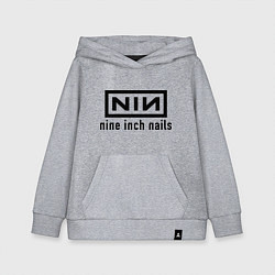 Толстовка детская хлопковая NIN: Nine inch nails, цвет: меланж