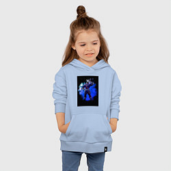 Толстовка детская хлопковая Моя геройская академия Всемогущий Тосинори Яги, цвет: мягкое небо — фото 2