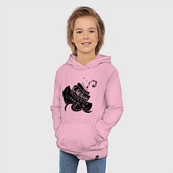 Толстовка детская хлопковая Только смелым покоряются моря, цвет: светло-розовый — фото 2
