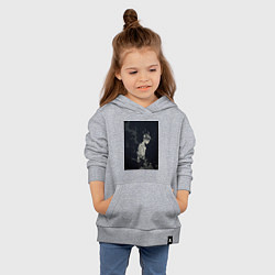 Толстовка детская хлопковая Чёрный клевер Аста антимаг, цвет: меланж — фото 2