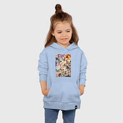 Толстовка детская хлопковая Хвост Феи Венди Марвелл, цвет: мягкое небо — фото 2