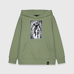 Толстовка детская хлопковая Cyber Lenin - armor on suction cups, цвет: авокадо