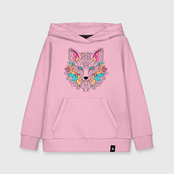 Детская толстовка-худи Лиса раскраска