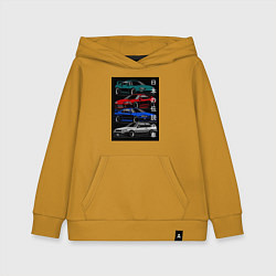 Детская толстовка-худи JDM автомобили