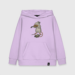 Детская толстовка-худи Мышонок скрипач