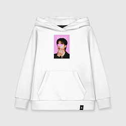 Толстовка детская хлопковая Чимин BTS, цвет: белый